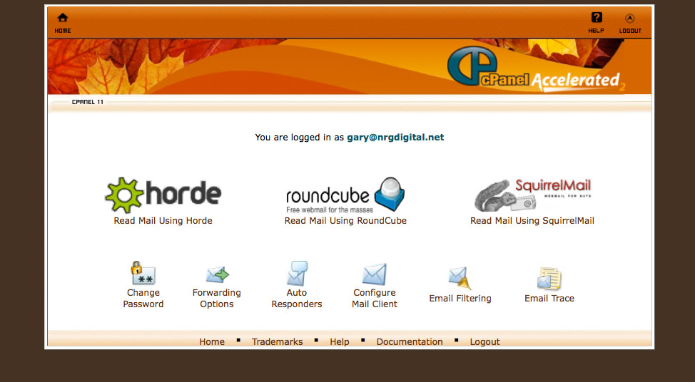 New Screenshot of Roundcube log in